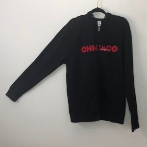 Chicago on Broadway Black Zip Up Hoodie